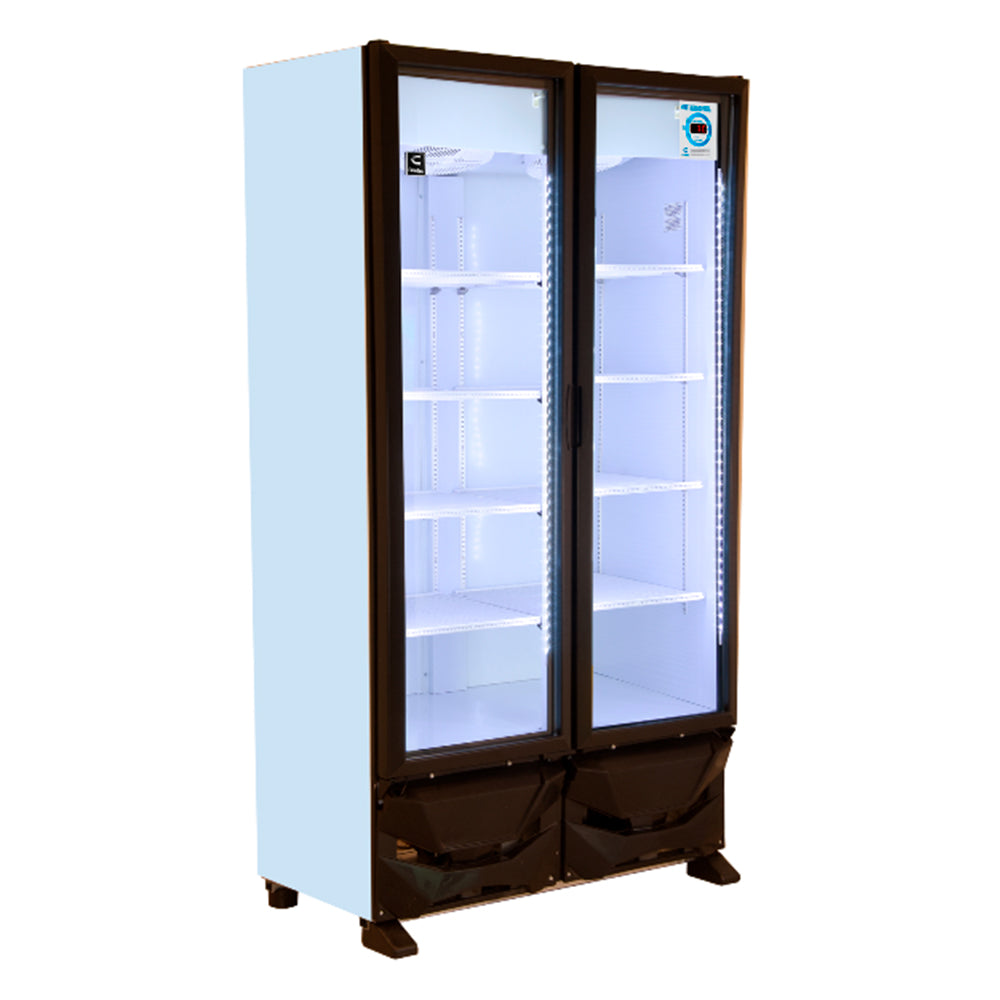 Criotec CFX-24 2P Refrigerador Doble Puerta De Cristal