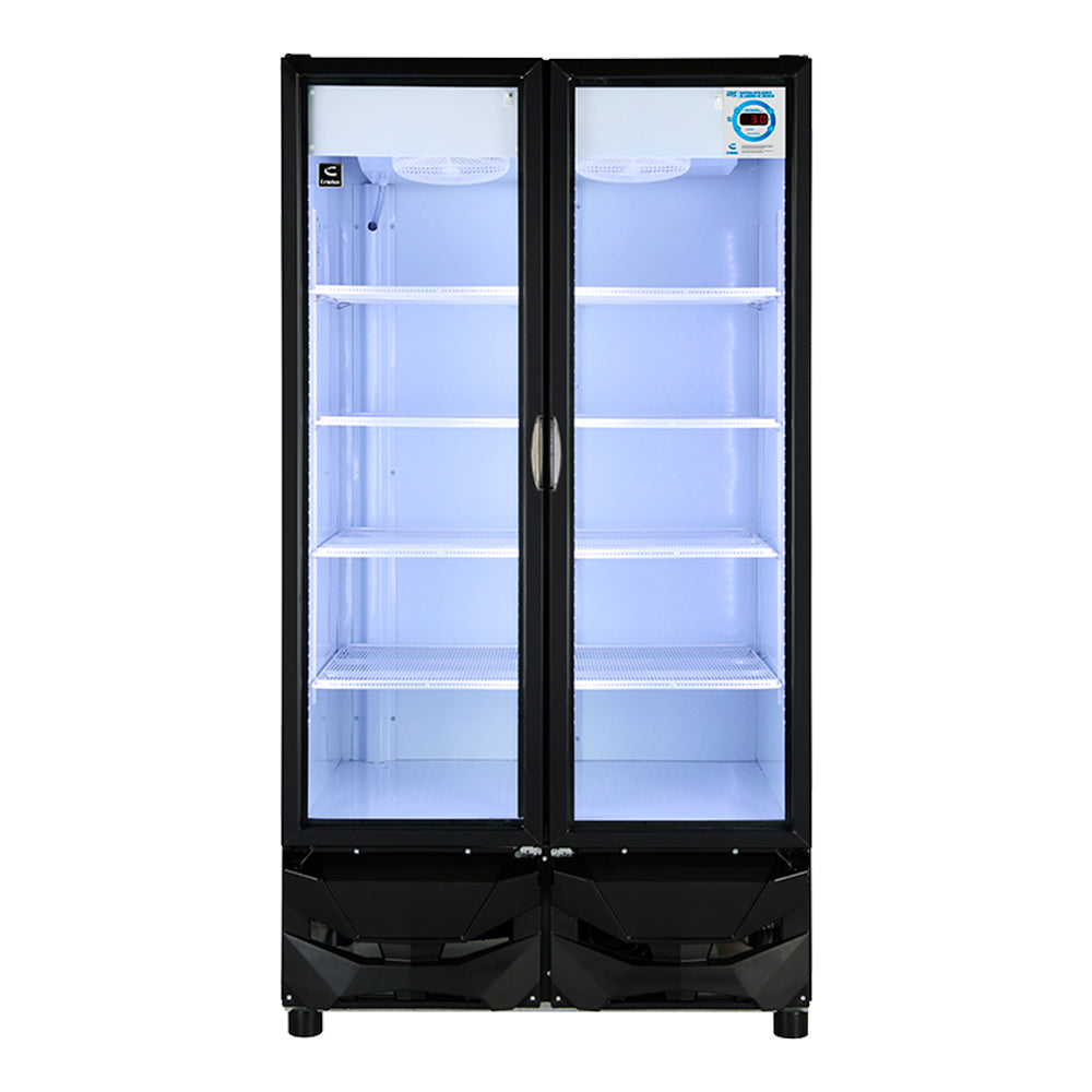 Criotec CFX-37 2P Refrigerador Doble Puerta De Cristal