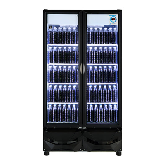 Criotec CFX-37 2P Refrigerador Doble Puerta De Cristal