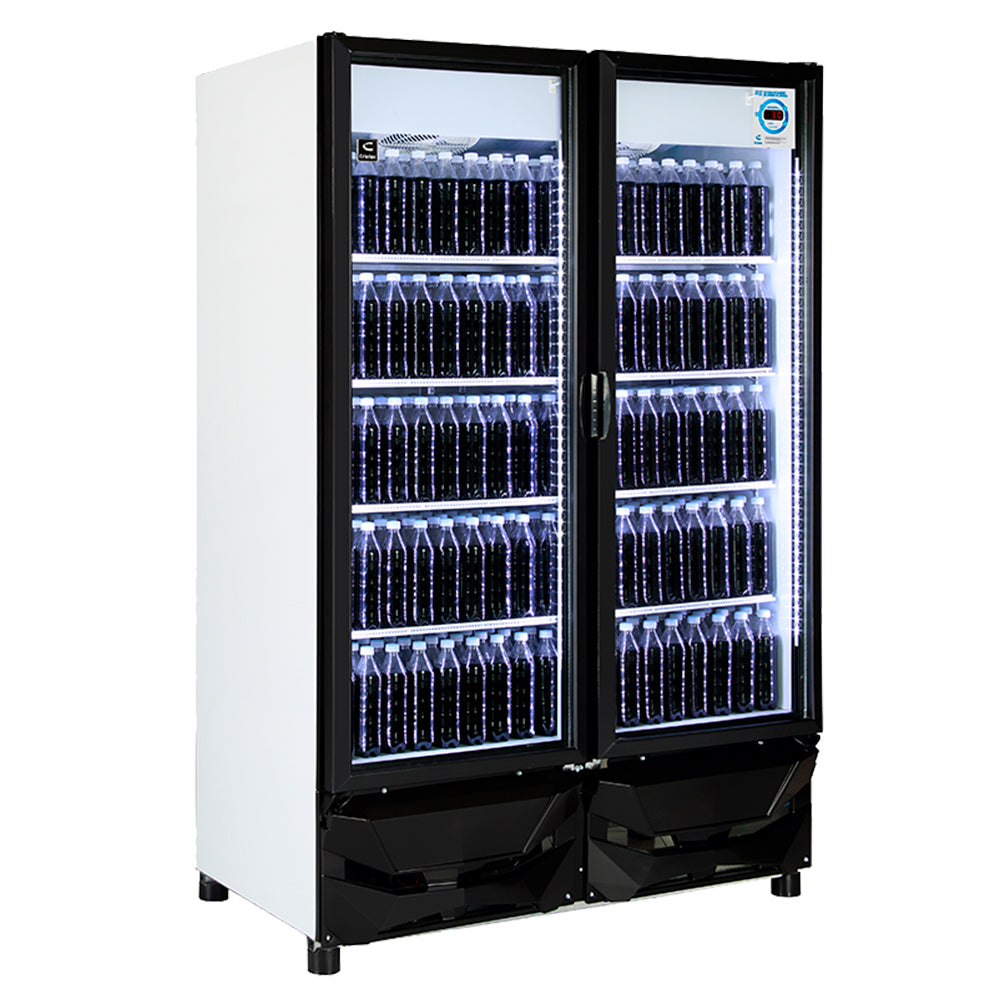 Criotec CFX-42 2P Refrigerador Doble Puerta De Cristal